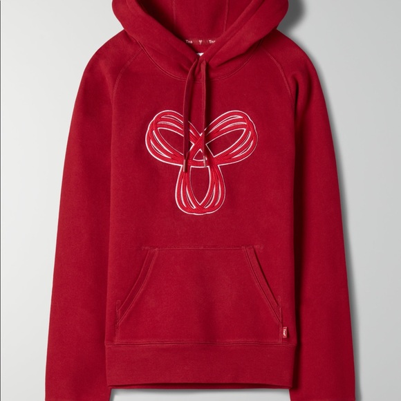 Creme TNA Hoodie with Grey Embroidered Logo - Picture 5 of 6